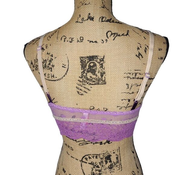 Purple Lace Bralette By Cosmopolitan Small - Picture 2 of 6
